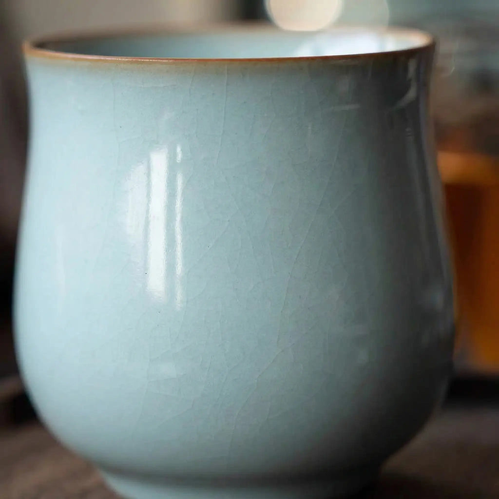 Crackle Glaze Ru Porcelain Cup