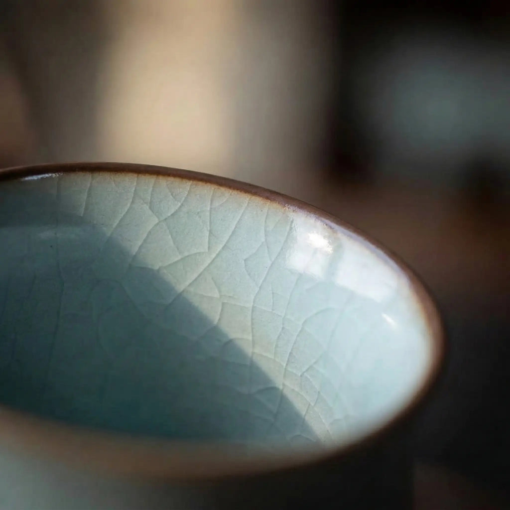 Crackle Glaze Ru Porcelain Cup
