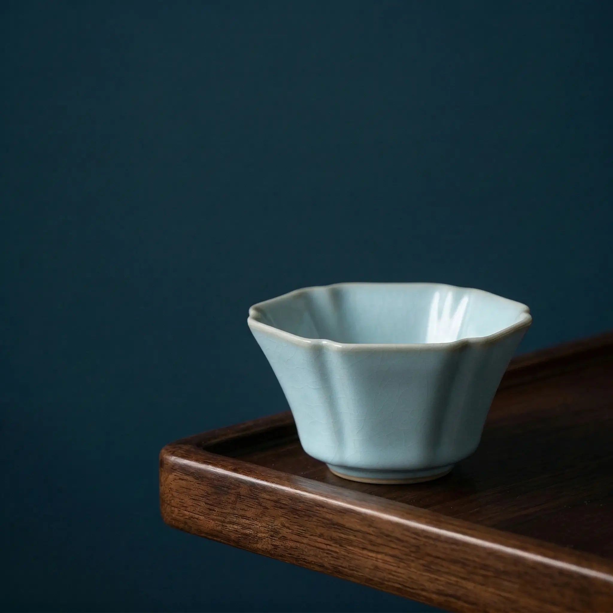 Chinese Ru Porcelain | Cicada-Wing Crackle Glaze Tea Cup