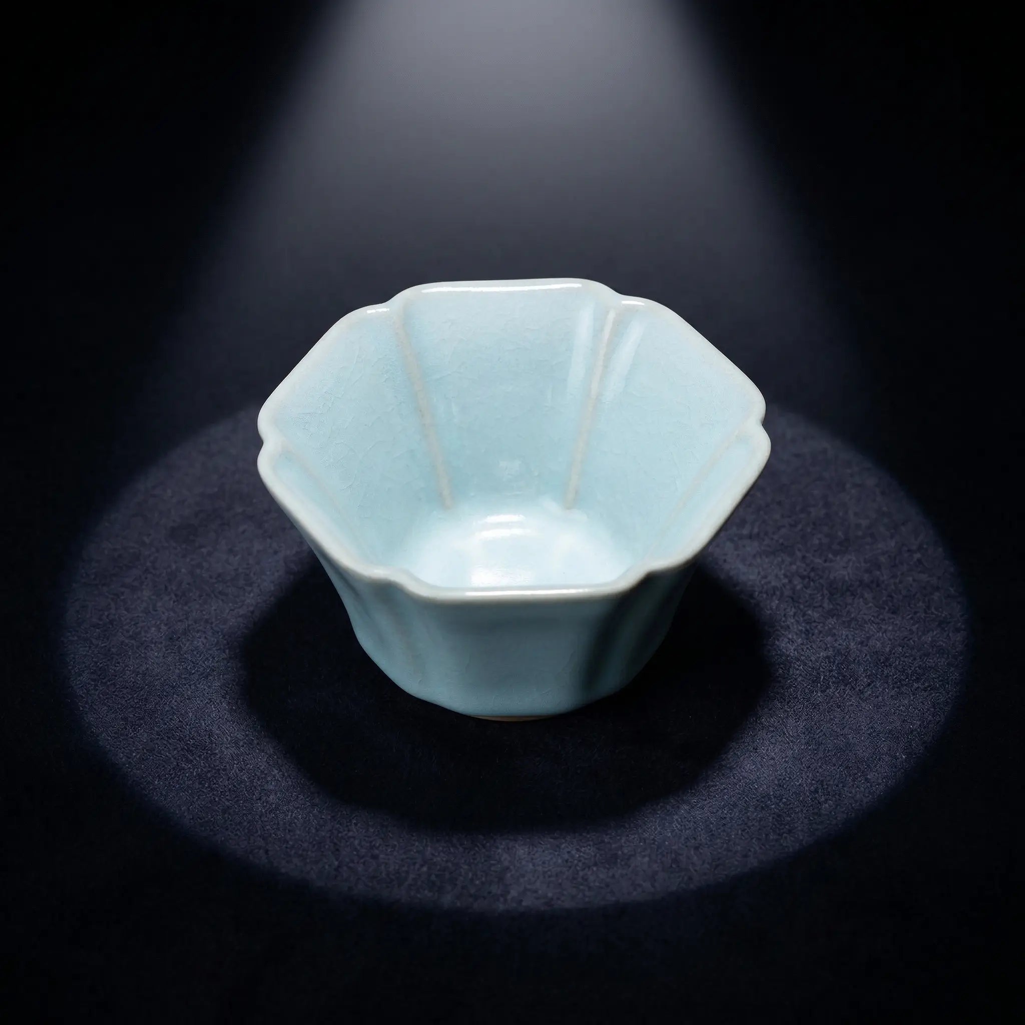 Chinese Ru Porcelain | Cicada-Wing Crackle Glaze Tea Cup