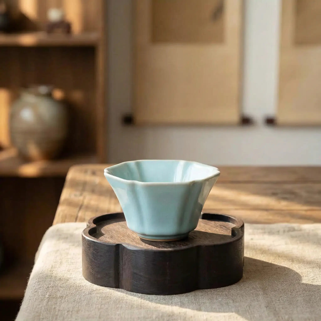 Chinese Ru Porcelain | Cicada-Wing Crackle Glaze Tea Cup