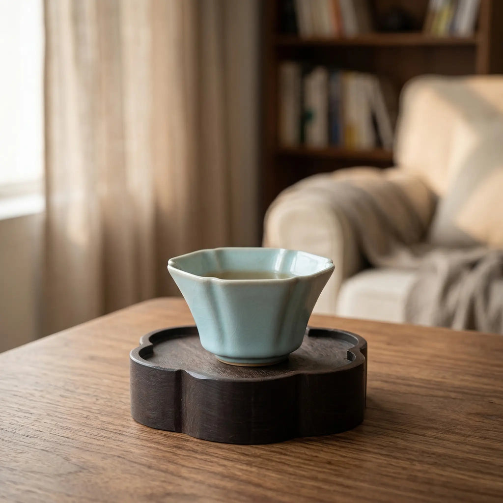 Pottery Celadon Tea Cup