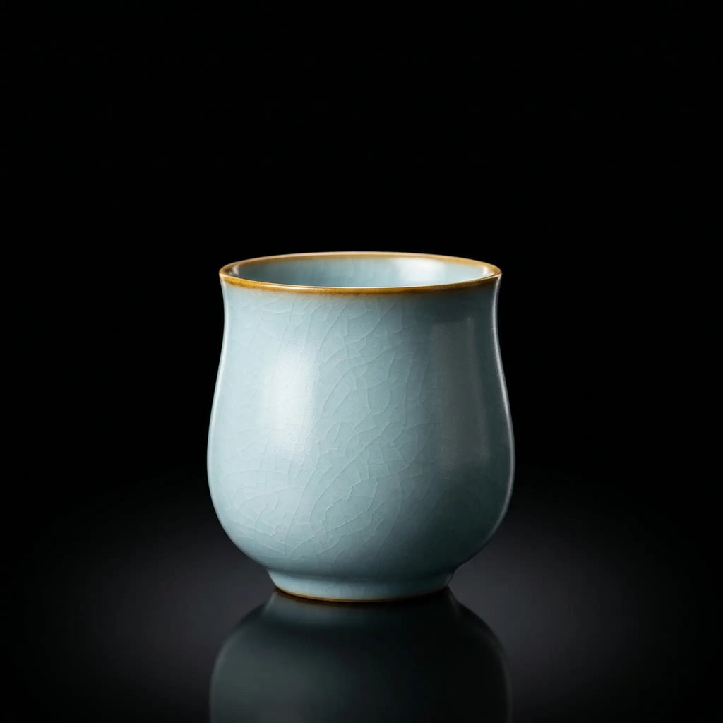Crackle Glaze Ru Porcelain Cup
