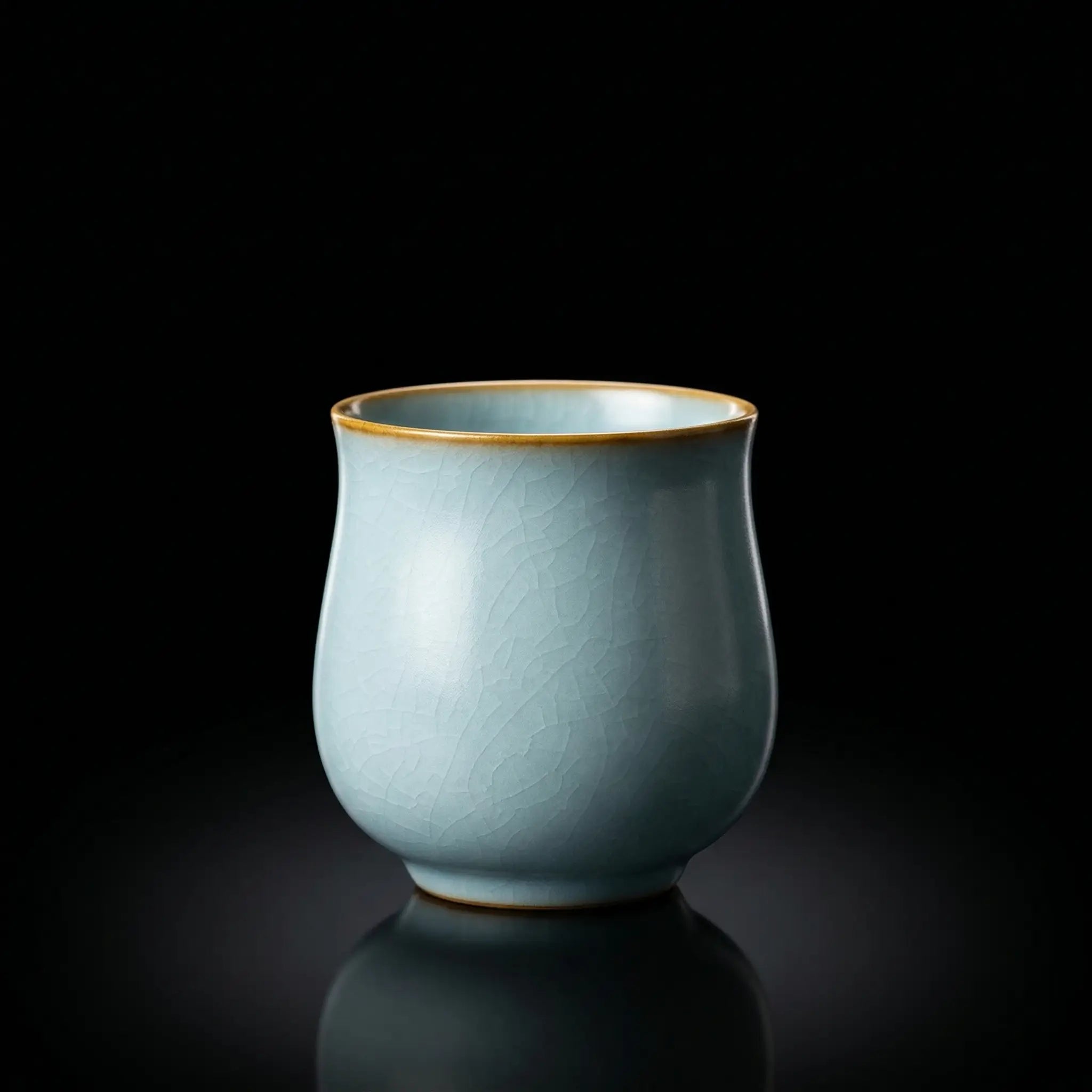 Crackle Glaze Ru Porcelain Cup